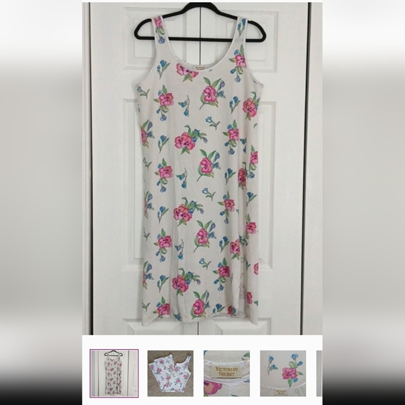 PINK Victoria's Secret X3 Piece Bundle Size M Tank Top, Nightie & Tote - Picture 5 of 12